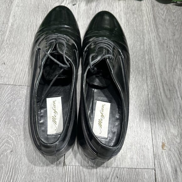 Mezlan Broadway Men 11.5 Formal Tuxedo Dress Shoes Black Patent Leather Oxfords main image 11